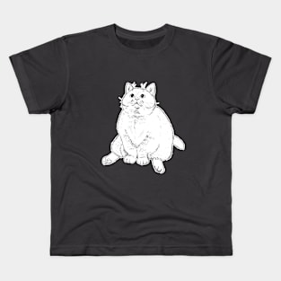 Chonky Cheeks Cat Kids T-Shirt